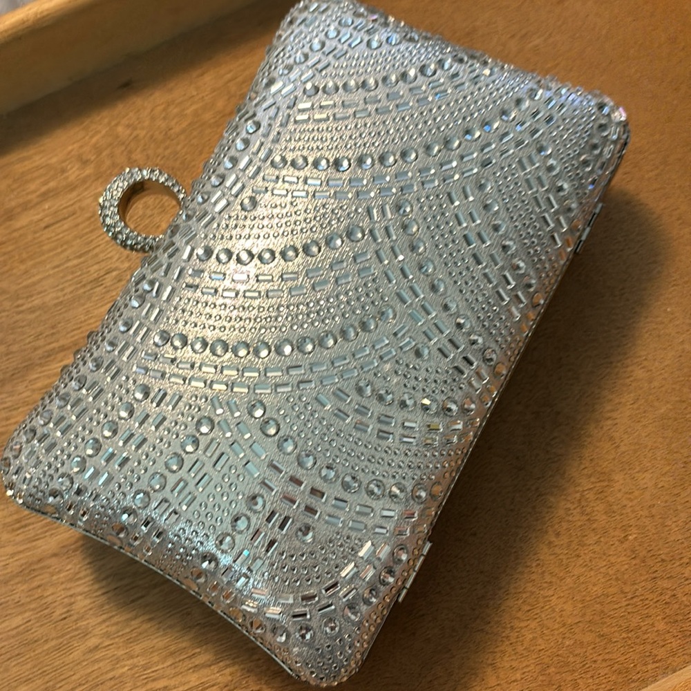 𝅺women's Evening Banquet Party Clutch Bags Silver